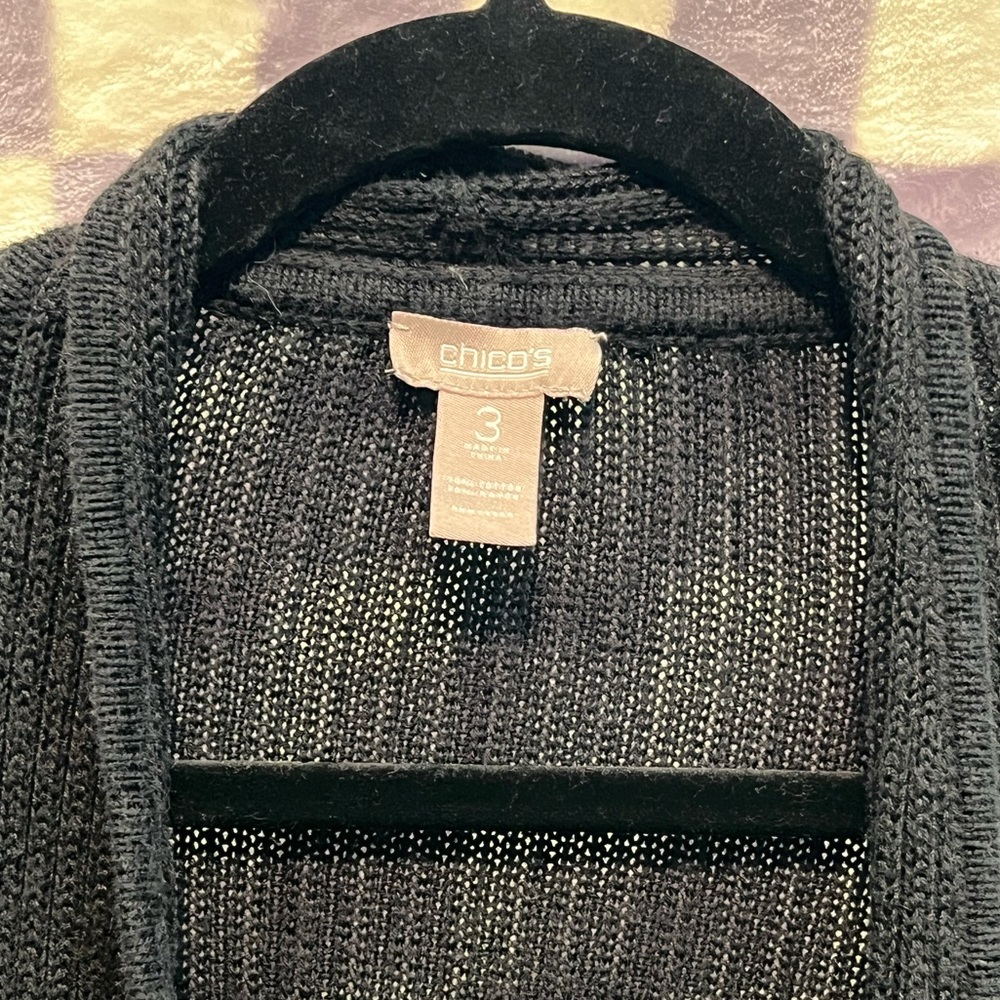Chico’s Open Knit Cardigan